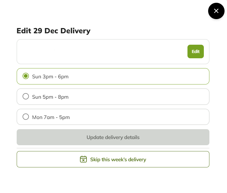 My food bag delivery times discount